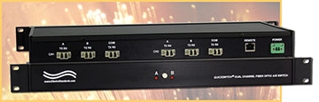 Model 6302 2-Channel Fiber Optic A/B Switch with Telnet and GUI Remote Control